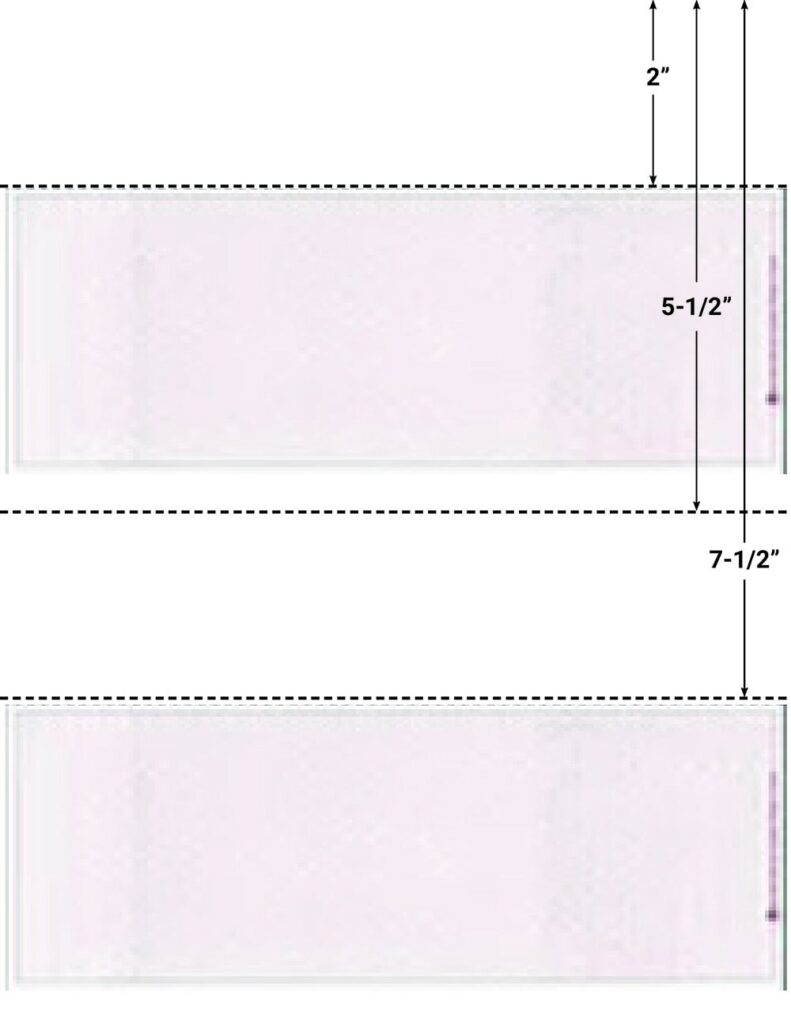 2-UP Laser Check Paper template