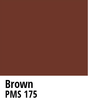 PMS175 brown sample