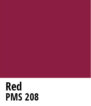 PMS208 Red example